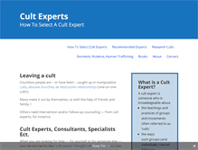 Tablet Screenshot of cultexperts.org